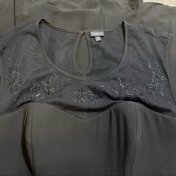 Torrid beaded formal skater dress - Picture 3 of 4